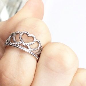 Pandora Hearts Tiara Ring Size 6